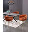 Abdurrahim Velvet Dining Chair - Ergonomic Tufted Back and Metal Legs - Button Back Armchair for Dining Room Living Room Restaurants-70052662-123096726
