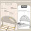 Structure de lit simple avec tête de lit Boucle Arch, revêtement blanc doux, lit à lattes pour enfants, assemblage facile-117331905-117331904