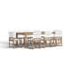Joly 87'' Rectangular 8 - Person Outdoor Dining Set