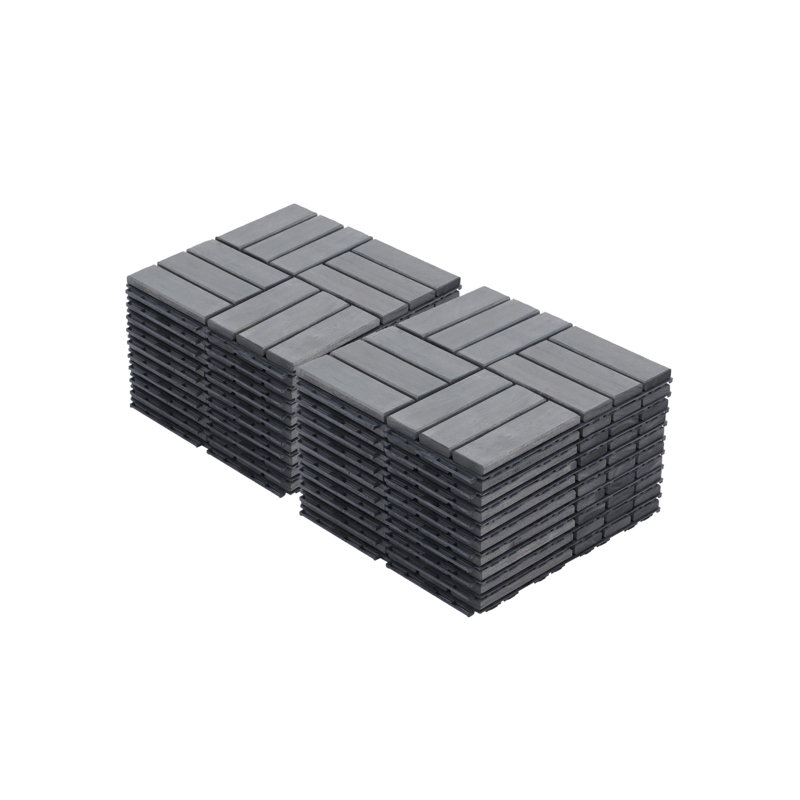 Carreaux de terrasse à emboîtement pour plancher extérieur, patio et bord de piscine