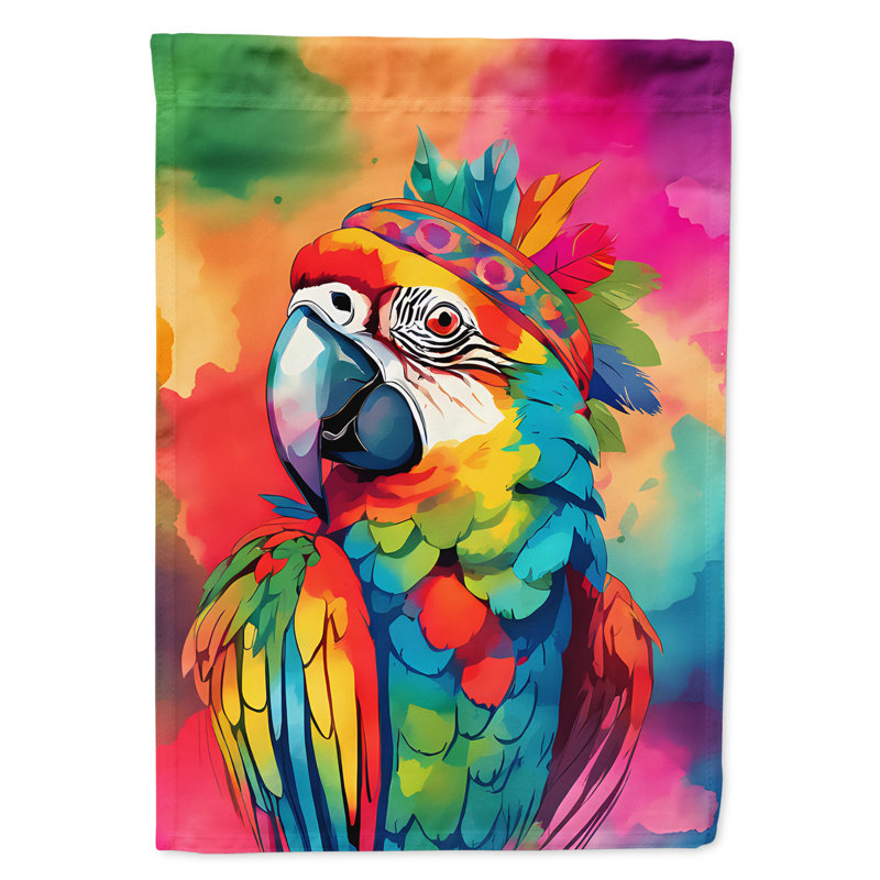 Drapeau de maison de perroquet hippie