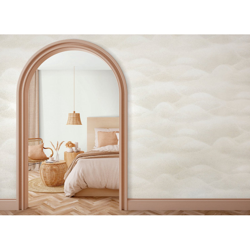 Rouleau de papier peint Hotel Rolling Hills, Crème, crème