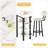 Modern 3-Piece Bar Table Set with PU Cushion Stools & 3-Tier Storage-1651480216
