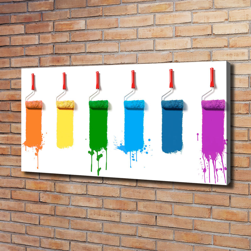 Paint Rollers - No Frame Print on Canvas