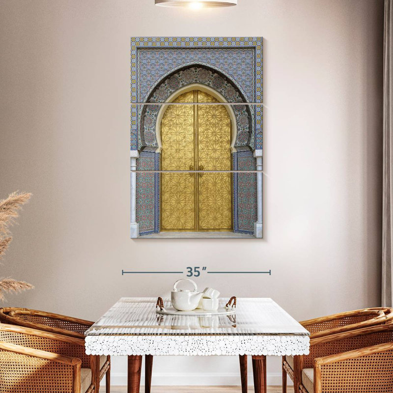 Moroccan Style Door, 50" H x 32" W