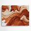 Aquarelle abstraite, art mural en métal 3 bruns-440211882
