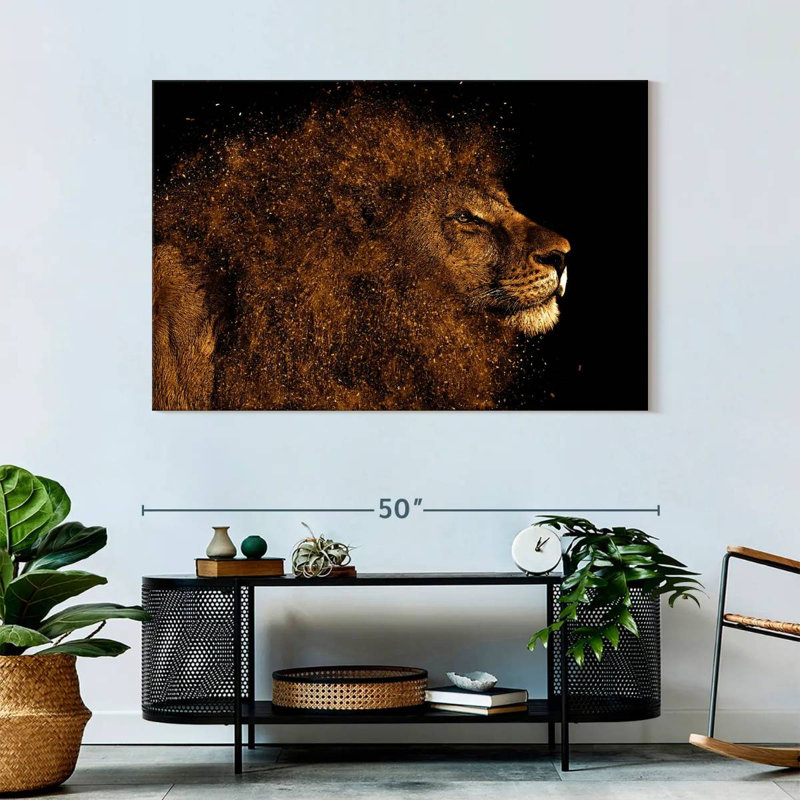 Brampt Marvelous Lion Head, 32" H x 48" W