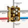 Dual Shower Head Thermostatic Rainfall Shower System with Rough in-Valve and Shower Body Spray