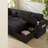 Sleeper Sofas With Storage, 100 Inch Corduroy Modern Home Sectional