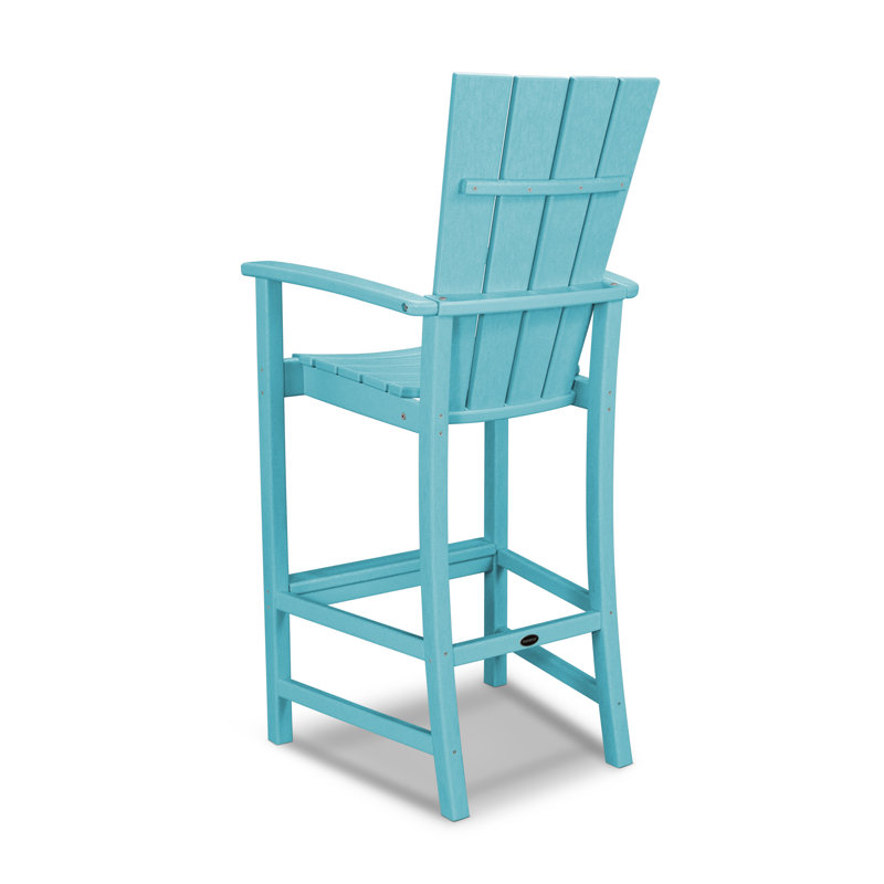POLYWOOD Quattro Adirondack Bar Chair, Aruba