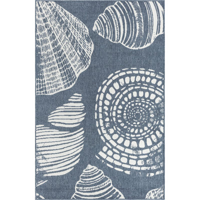 Tapis bleu d'extérieur Ayton