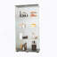 Vitrine à deux portes au sol avec 4 tablettes, parfaite pour mettre en valeur des objets de collection et des décorations à la maison ou au bureau-1245576204-1245576242