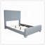 Mobilier de chambre à coucher contemporain contemporain audacieux en chenille bleu sarcelle clair