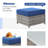 Briela 8 - Person Outdoor Seating Group with Cushions with Fire Pit table No Assembly Required-1799343704-1748488941