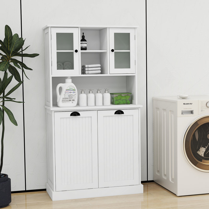 Armoire de salle de bain à deux compartiments inclinable et sale, une solution de rangement compacte et élégante pour les intérieurs modernes