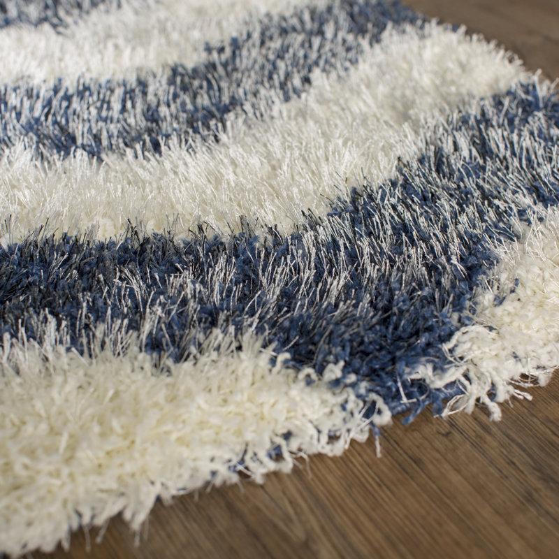 Sgm-Amhold Shag Performance Chevron Rug, Rectangle 8' x 10'