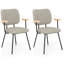 Chaise avec accoudoirs en métal Kianie-611890003