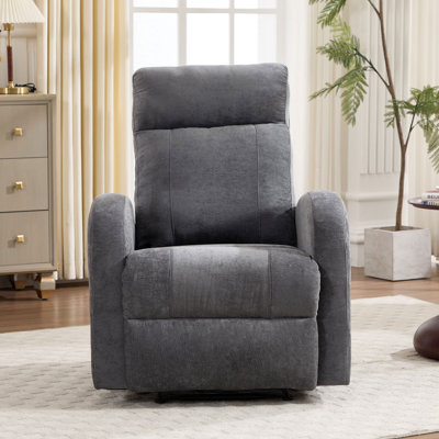 Contemporary Plush Upholstered Rocking Recliner by Latitude Run