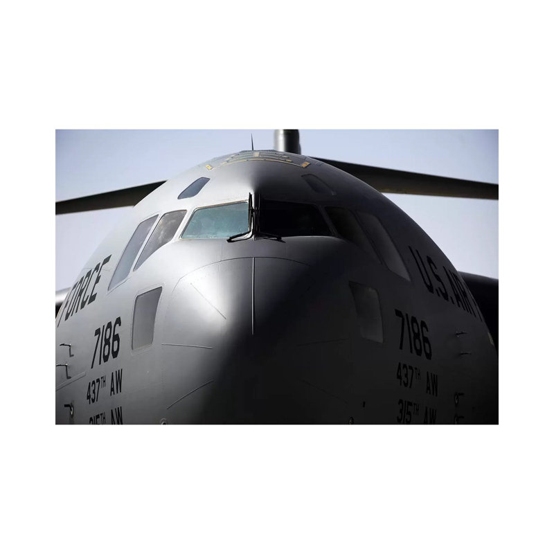 Close-up Of The Front Of A C-17 Globemaster III by Stocktrek Images - Wrapped Canvas Gallery-Wrapped Canvas Giclée