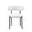 Azianna 18'' H Cotton Upholstered Metal Side Chair-297707685-305334720