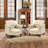Enoks Tufted Leather Armchair-2032322752