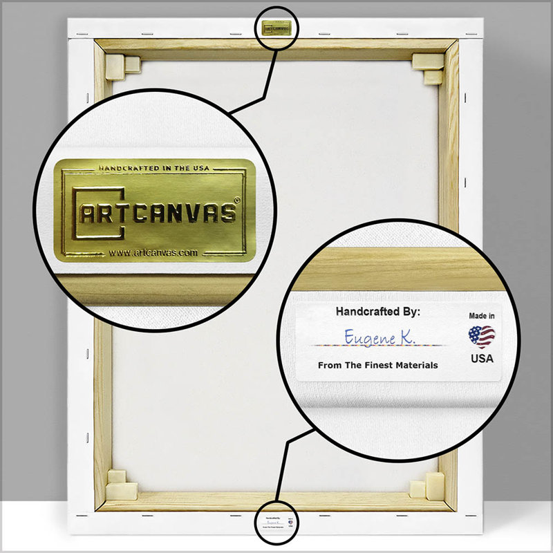 Palm Tree Nassau 1898 Canvas Art Print in Green and Beige