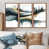 Toile brune avec cadre flottant