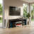 Soleo 78.7" Modern TV Stand with Electric Fireplace, High Gloss Finish, Media Storage-67985826