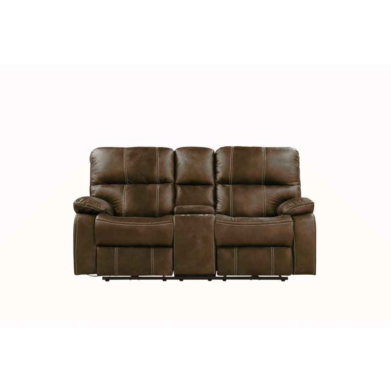 Causeuse inclinable brune