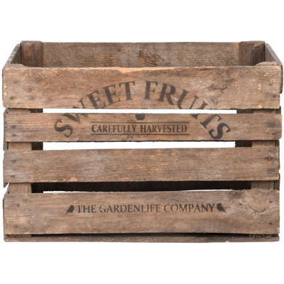 Wooden Sweet Fruits Apple Crate