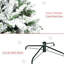 Grand sapin enneigé - artificiel, flammes, problèmes - entretien de Noël avec flocage, conception à ouverture automatique, configuration sans tracas