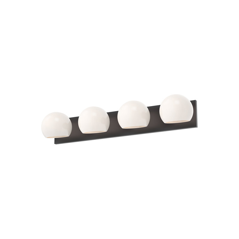 Willow Collection Matte Black 39" Dimmable LED Bathroom Light Fixture