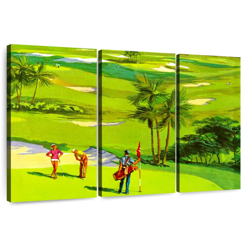 Senne Golf Course, 32" H x 50" W
