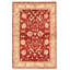 Tapis rouge foncé 4 pi 0 po x 6 pi 0 po Peshawar Oushak