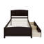 Lit plateforme simple avec deux tiroirs-434316421