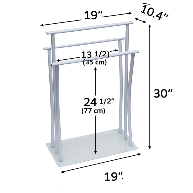 3 Freestanding Towel Rack