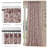  Rose Floral Linen Curtains for Living Room, Light Filtering Farmhouse Drapes Country Vintage Back Tab Window Panels for Bedroom, 2 Panels-858450581