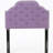 Purple Fabric Twin Headboard With Fashionable Diamond Stitch And Nailhead Trim Artistic Button Tufting-1940054054