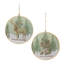 Ornement en forme de disque Woodland Christmas Sentiment (ensemble de 6)