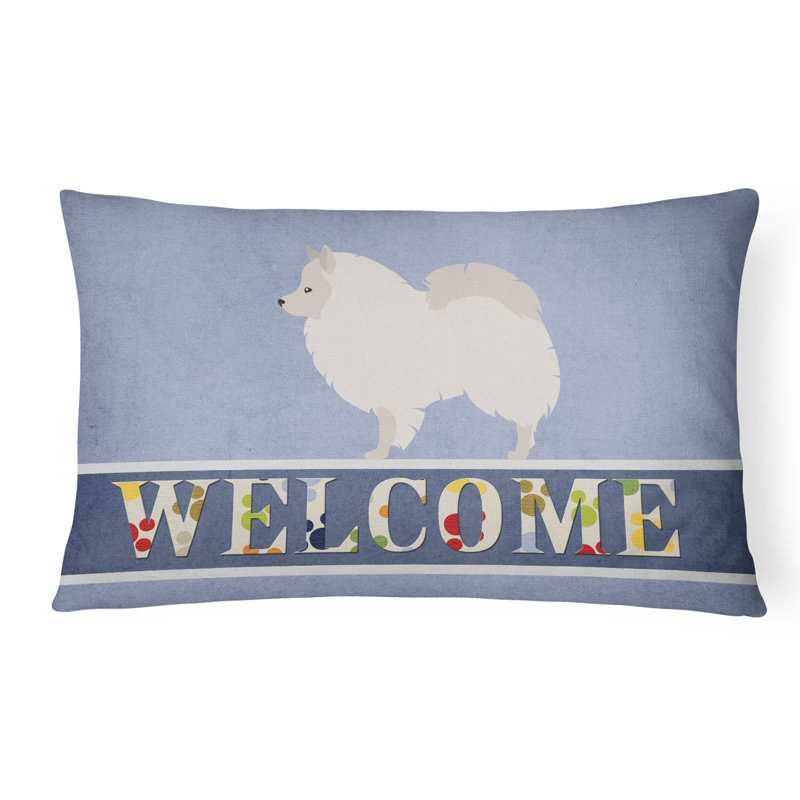  Coussin décoratif intérieur / extérieur German Spitz Welcome