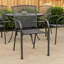 Chaise d'appoint empilable pour patio