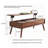 Solid Oak Wood Top Plate Desk Coffee Table-1169723503