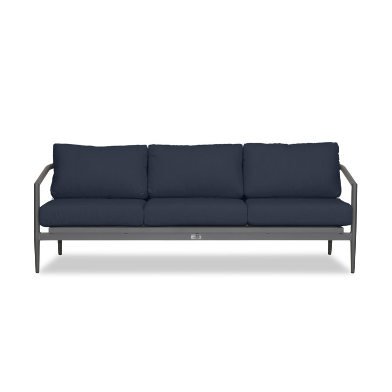 Outdoor 3 - Seat Patio Sofa, Slate, Spectrum Indigo Sunbrella®