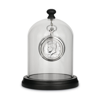Glassed Dome Half Dollar Coin Pocket Watch