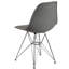 Chaise en plastique Daker avec base chromée-755139505