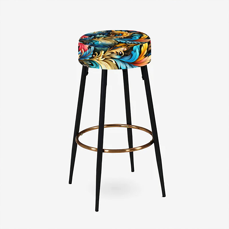 Ensemble de 2 tabourets à motif cachemire