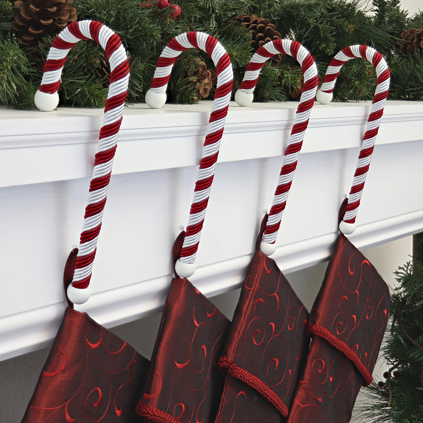 Stocking Holder, 9" H x 0.5" W x 3.5" D