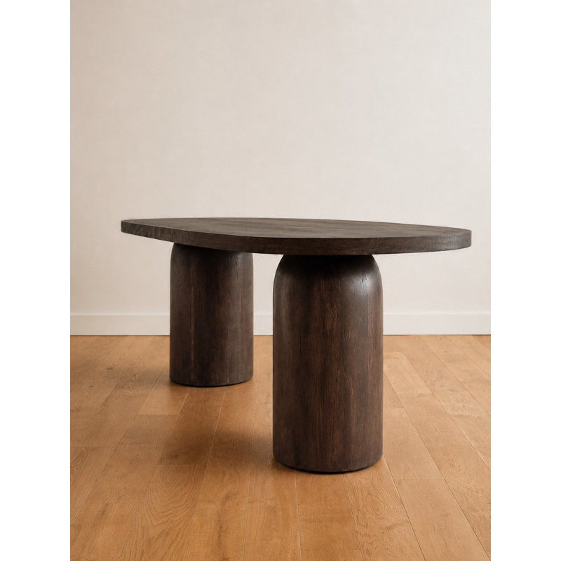 Table de salle à manger Beavercreek, H 30 po x L 95,75 po x l 43,5 po, Brun grillé
