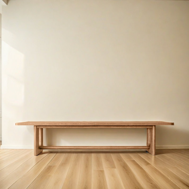 Taleaha Ash Solid Wood Top Dining Table, 29.5"H x 70.9"L x 31.5"W