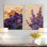 Améthyste «Bloom of Verbena Flowers» - art floral en métal 2 pièces - imprimé sur métal
